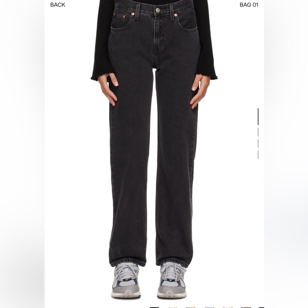 Levi’s black low pro jeans